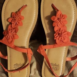 FADED GLORY CORAL COLOR SANDALS  SZ.8